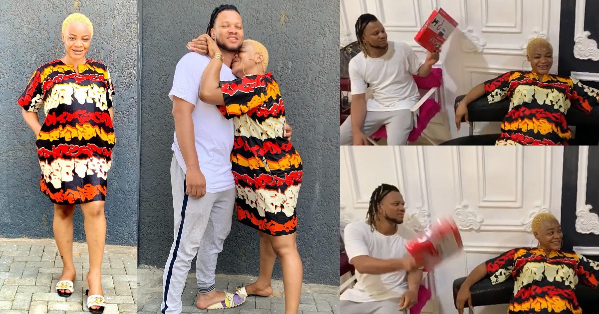 Actress, Uche Ogbodo rebukes a troll who called her baby daddy a broke man