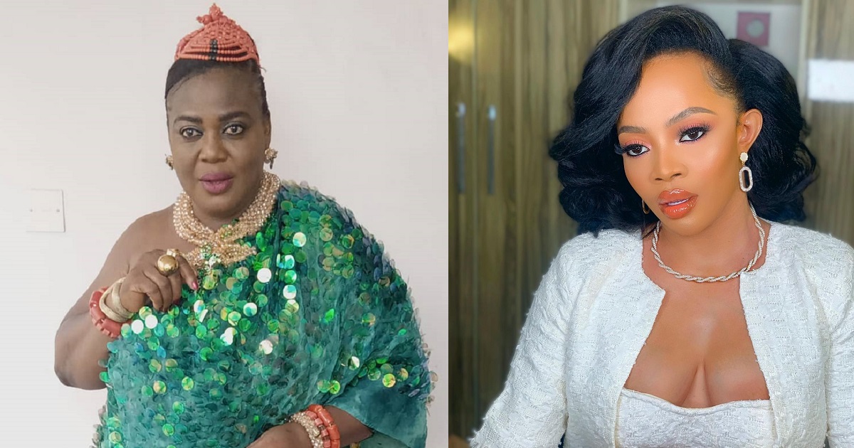 “After deceiving young girls, she now realizes a man is important” – Actress Uche Ebere attacks Toke Makinwa over her post about love