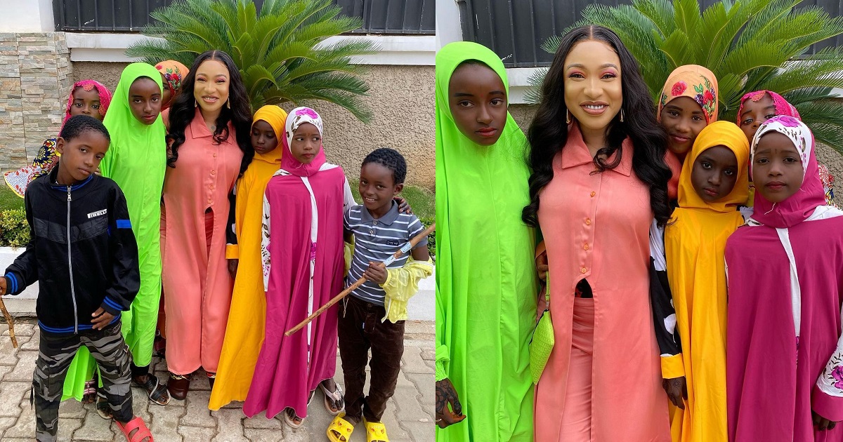 Actress, Tonto Dikeh pledges to feed 2000 Muslim children in celebration of Eid Mubarak