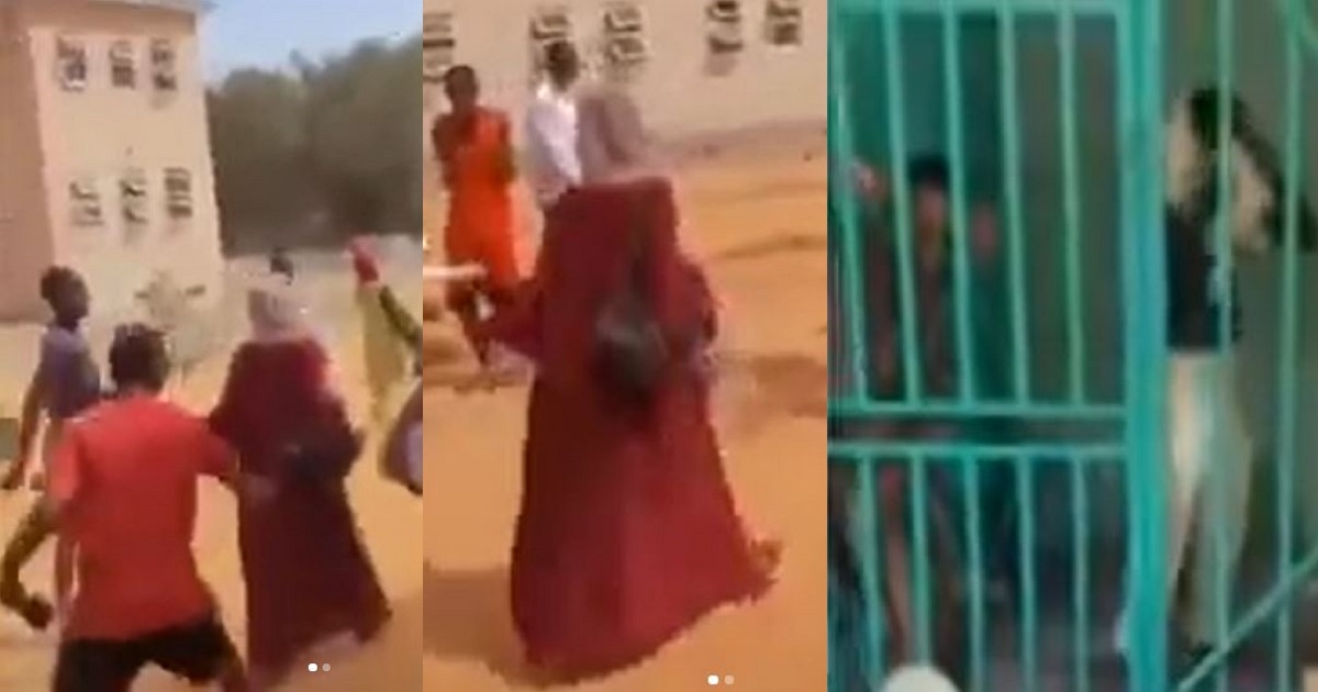 Kano varsity apprehends 17 male students over harassment of female colleague for wearing Abaya (videos)