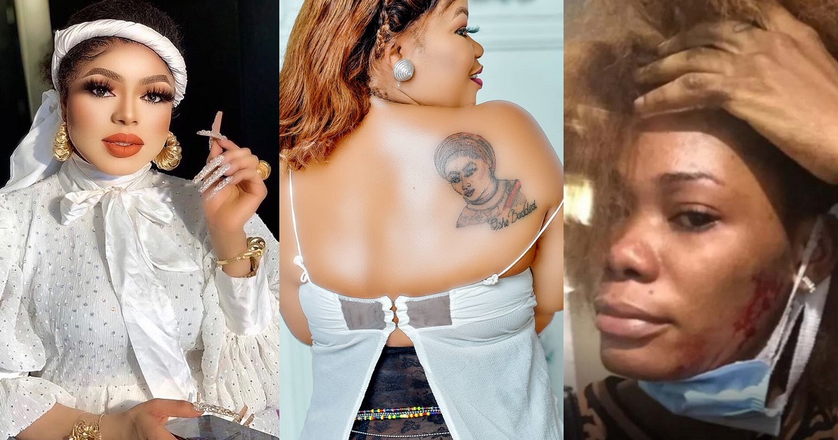 “I’m a slow talker, but I’ll talk soon” – Bobrisky’s first tattoo benefactor threatens to open can of worms, says she’s ready to remove the tattoo