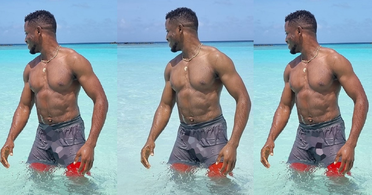 Singer, Chike’s causes a stir on Twitter as he shares wet swim trunk photo