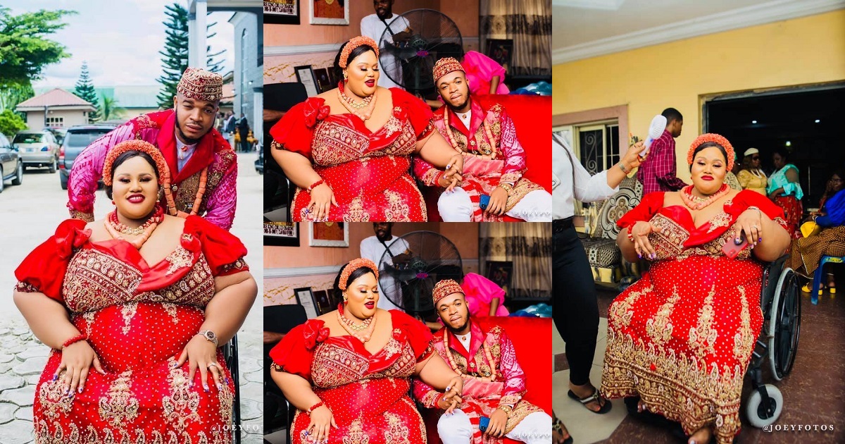 Photos from the traditional wedding of a Pretty Nigerian woman and her beau!