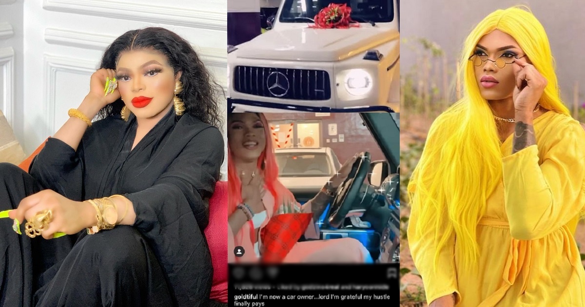 Crossdresser, Bobrisky exposes his rival, Goldtiful; claims he lied about G-wagon birthday gift from ‘sugar daddy’