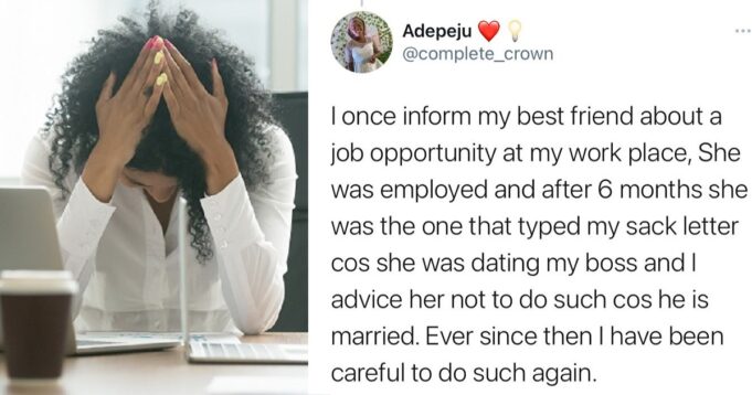 Depressed black woman leader suffering from gender discrimination at work