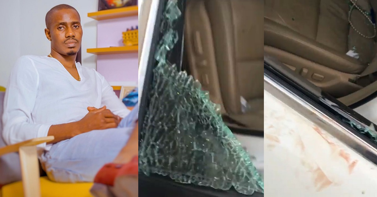Reality Star, Louis Ejiofor, injured after being attacked by robbers in Lagos traffic (Video)