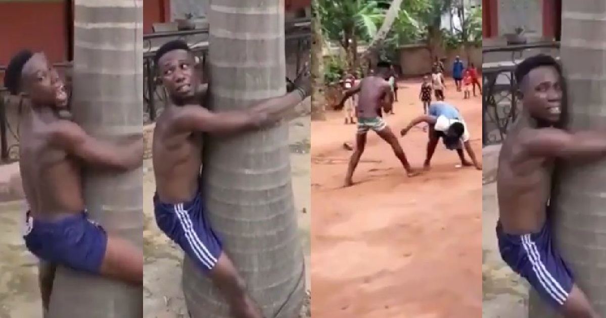 Man flogged in public for beating up his mother in Anambra (Video)