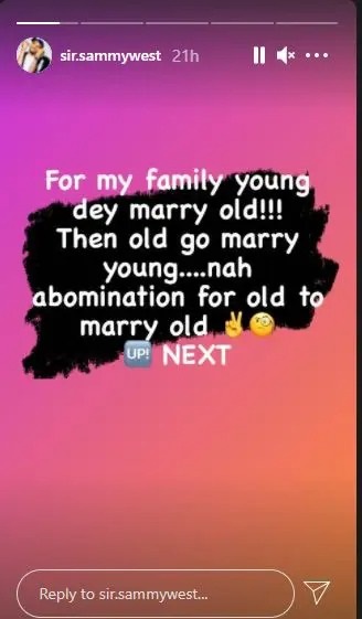 "It’s an abomination for the elderly to marry each other in my family” – Regina Daniel’s brother spills