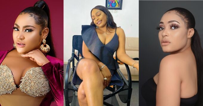 Uche Elendu and a follower who