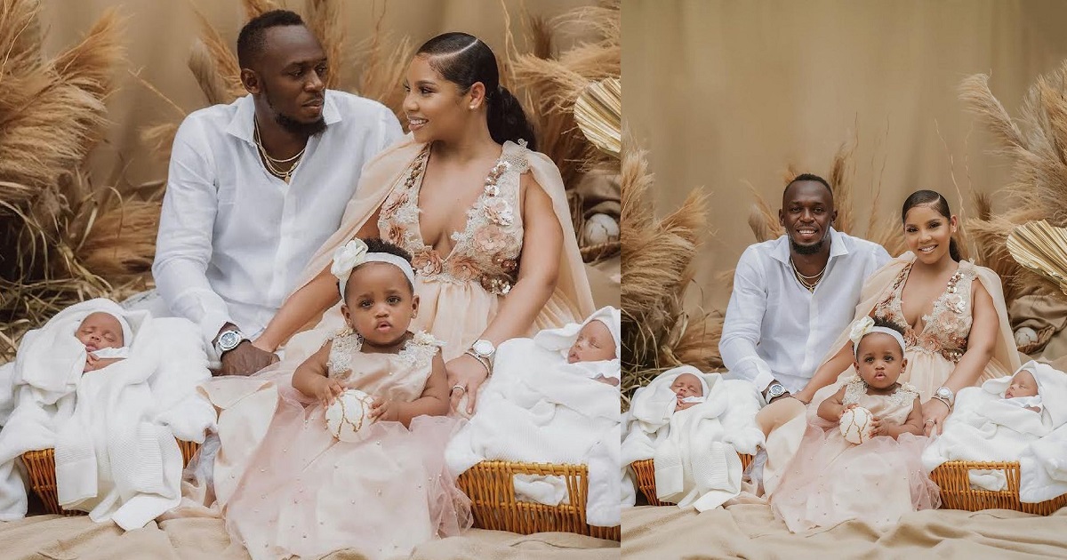 Usain Bolt welcomes twins with partner Kasi Benneth; names them Thunder Bolt and Saint Bolt (photos)