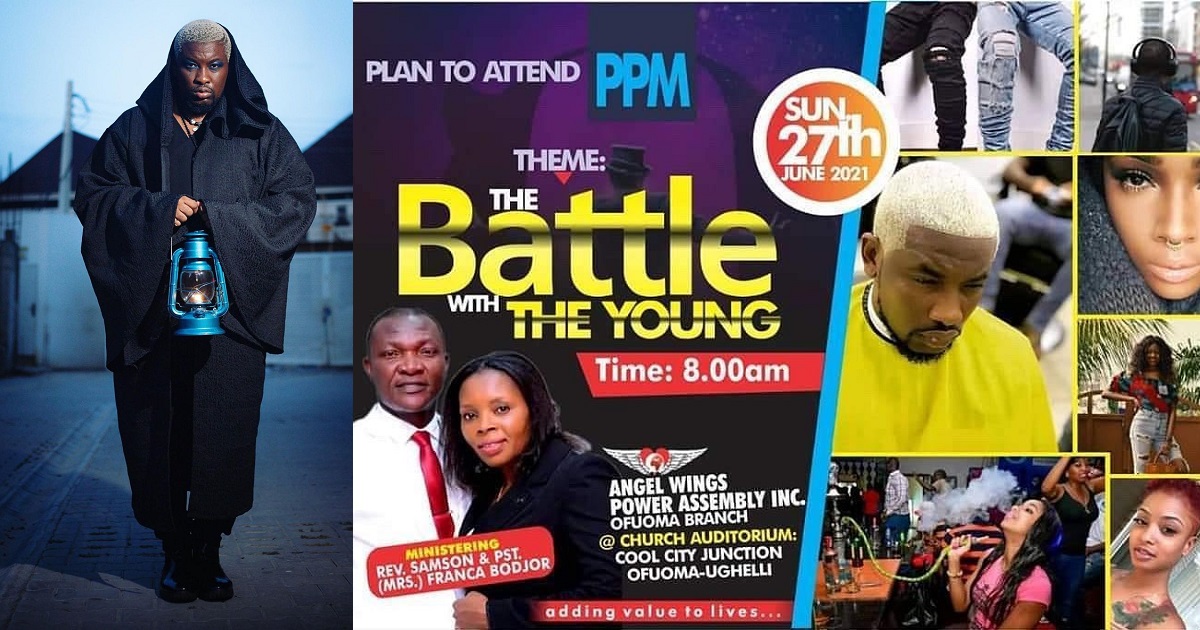 OAP Dotun reacts after a Church used his photo to depict a DEMON on their promotional flier.