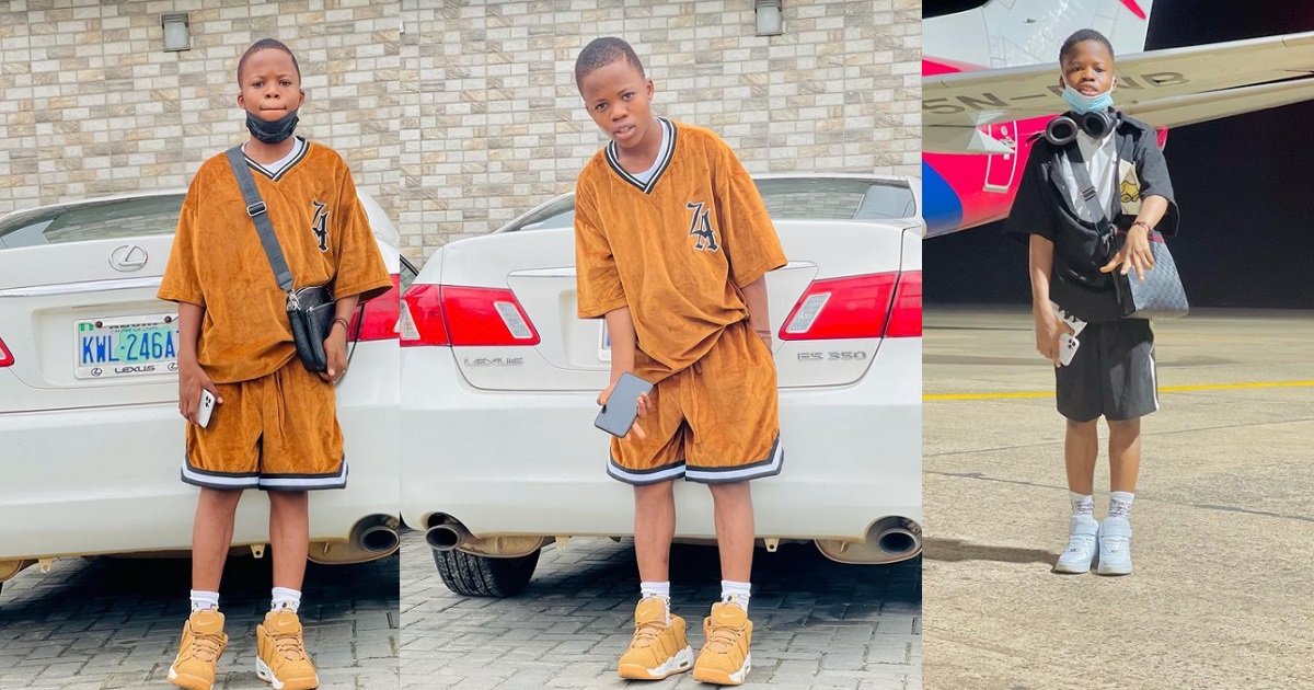 Small Boy with “Big god” tensions Instagram users who “sleep” while he is “working” (Photos)