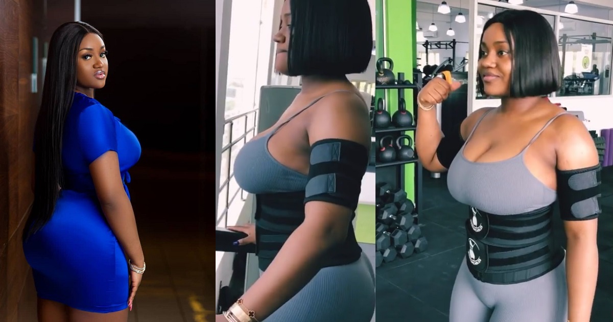 “See what Davido is missing!!!” – Nigerians react after Chioma shared a clip of herself in the Gym.