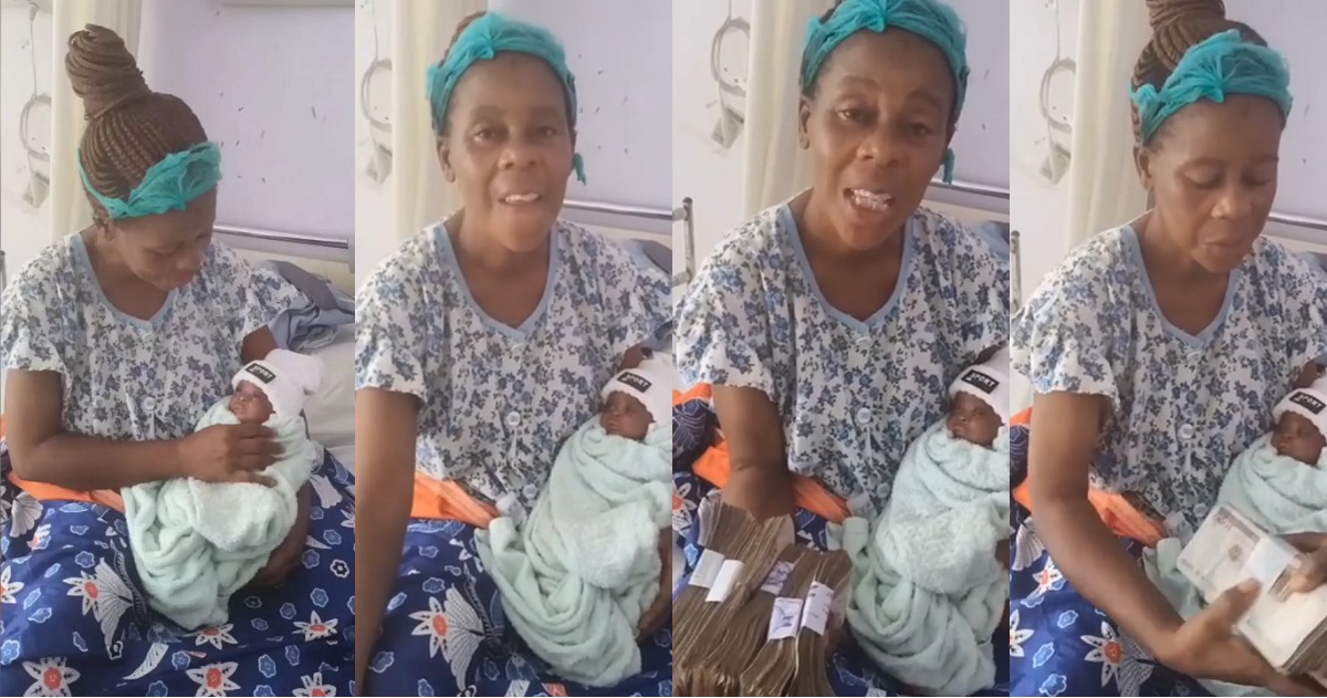 Good Samaritans clear the N400k hospital bill of a 55-year-old woman who gave birth for the first time and lost her womb in the process. (Video)