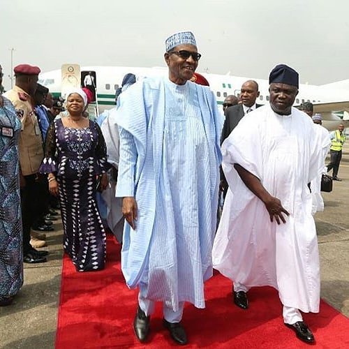 President Buhari arrives 