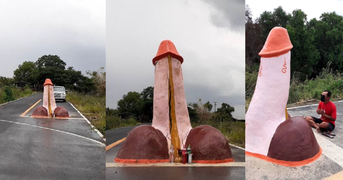Villagers erect