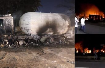 gas tanker explodes