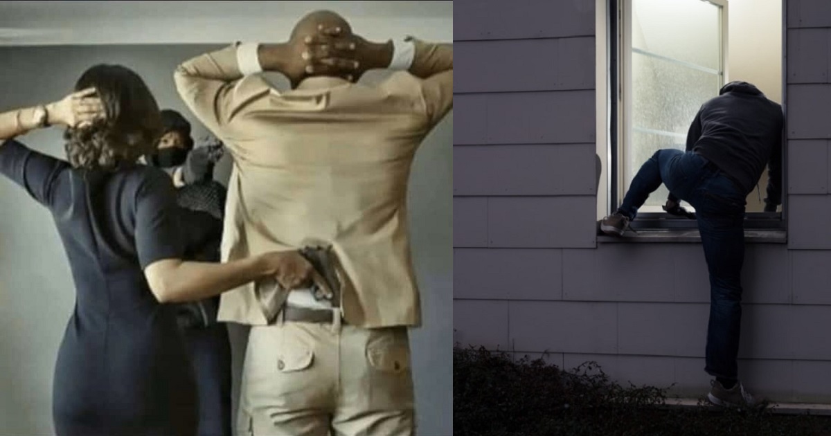 “Na retired hoodlum you marry o” – Nigerians react after man reveals his wife used shotgun to try and chase suspected burglar