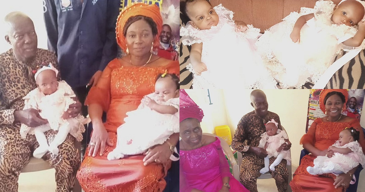 Nigerian couple welcome twins after 16 years of waiting (photos)