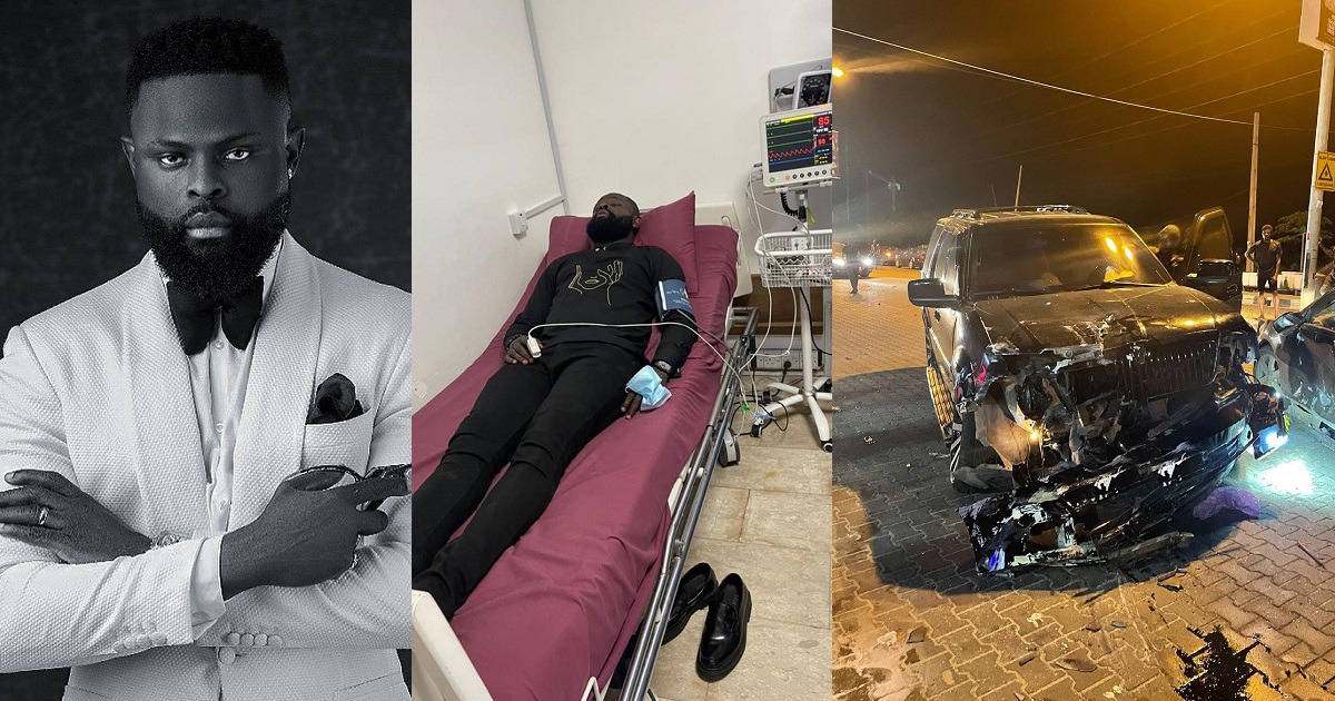Fashion designer, Yomi Casual hospitalized after surviving ghastly motor accident (Photos)