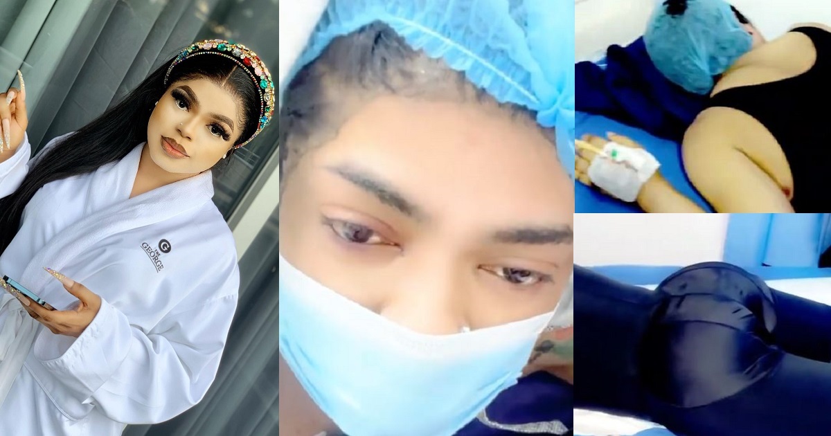 “I don’t want to die; never will I do cosmetic surgery again” – Bobrisky laments over post-surgery pain