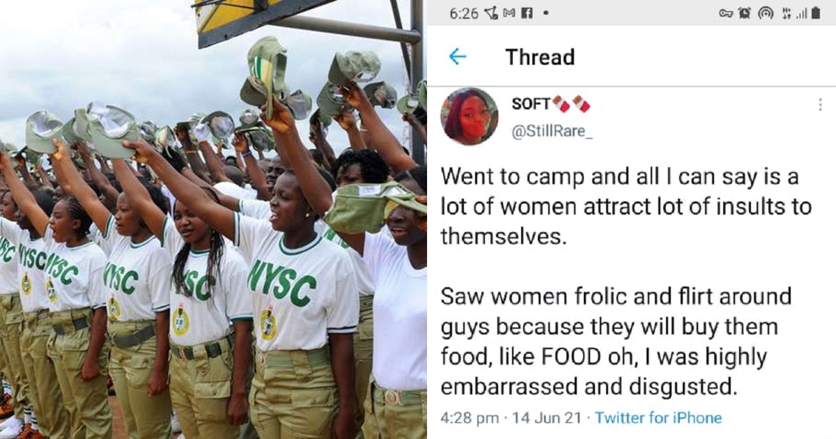 “A lot of ladies attract insults to themselves in Nysc camp because of food” – Nigerian lady
