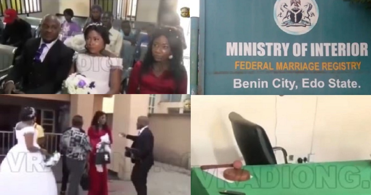 Intending couple left stranded as wedding registrar travels out of town for a burial