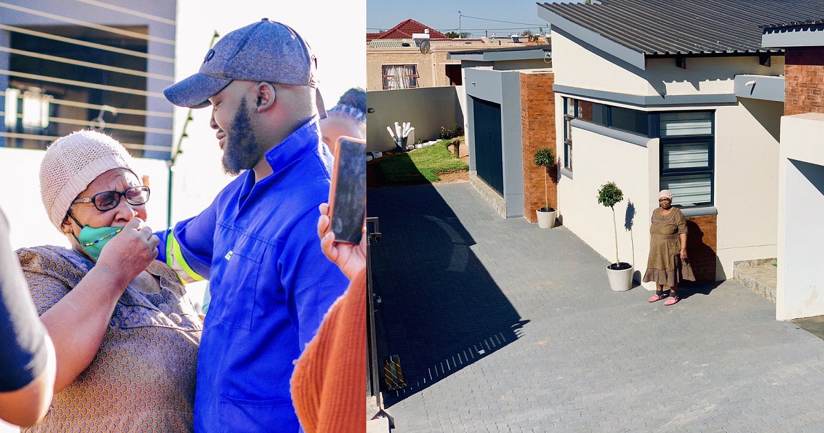 “My Mother and I went through extreme poverty when i was growing up” –  Man writes after gifting his mother a new house.