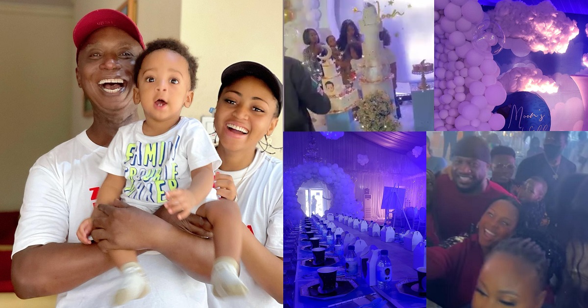“Birthday like wedding party” – Fans reacts to Regina Daniels and Ned Nwoko son’s lavish birthday party (photos)