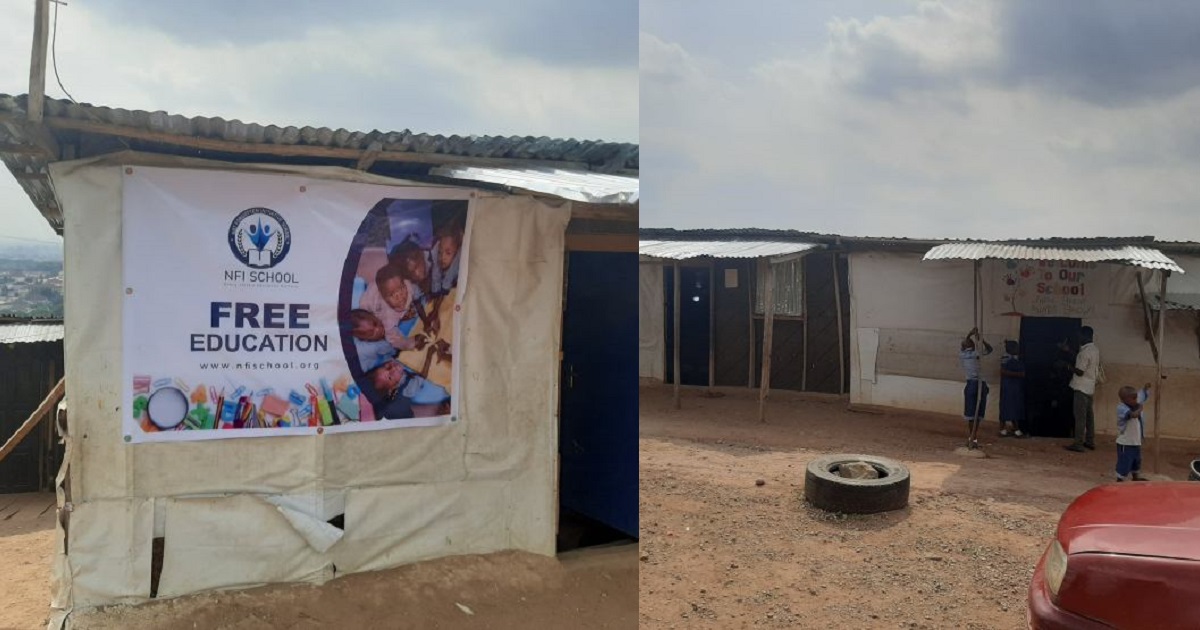 Nigerian man builds free school to educate less privileged kids