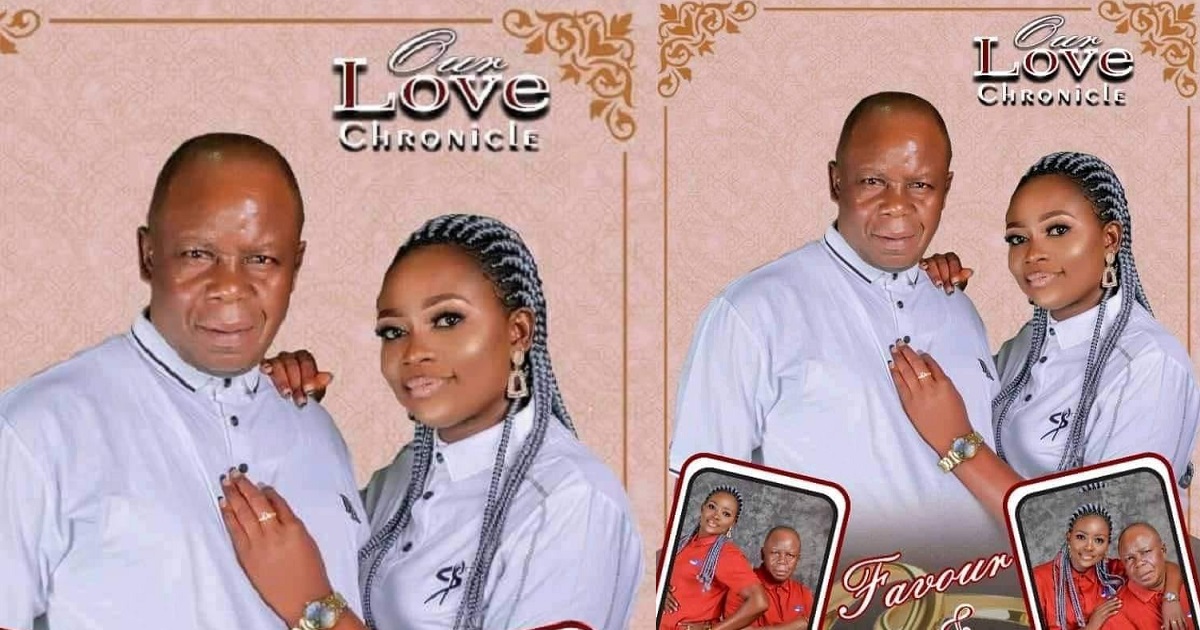 “Marry who fit take care of you o!” – Nigerians react as young Akwa Ibom lady marries her older lover