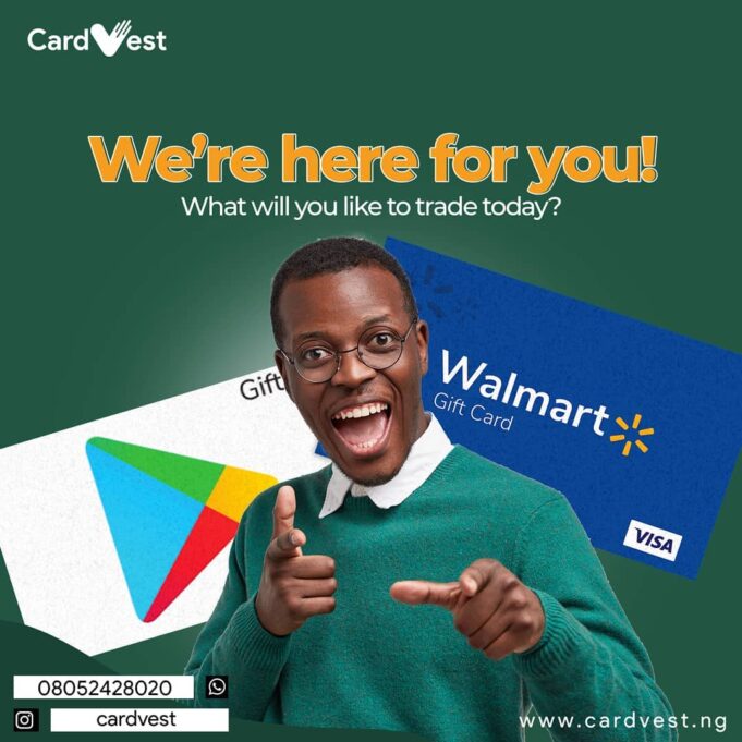 CardVest The Best platform to sell gift cards in Nigeria
