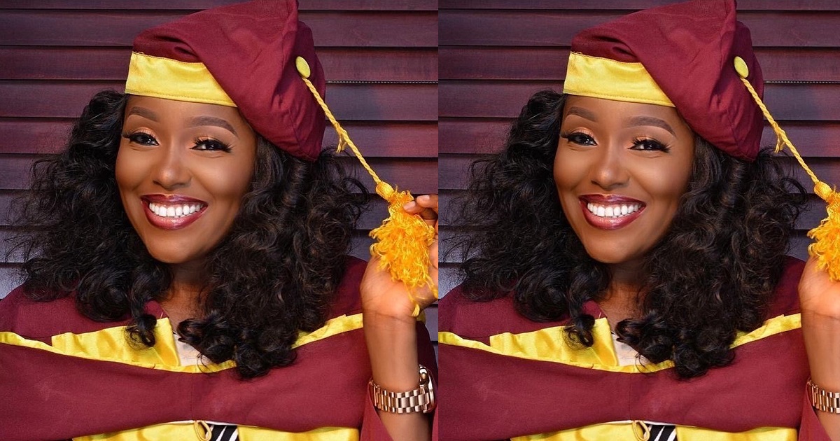 Actress Abiola Adebayo recounts her street hawking years after bagging a Masters Degree.