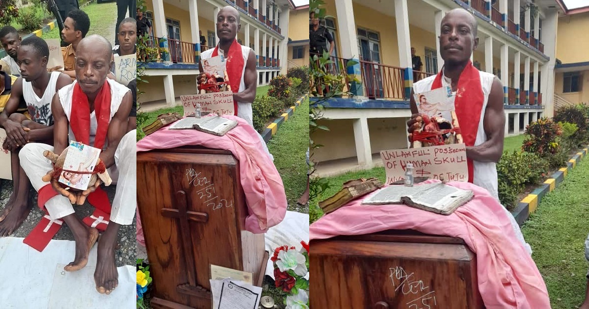 United Evangelical Church’s Pastor, arrested with a human skull