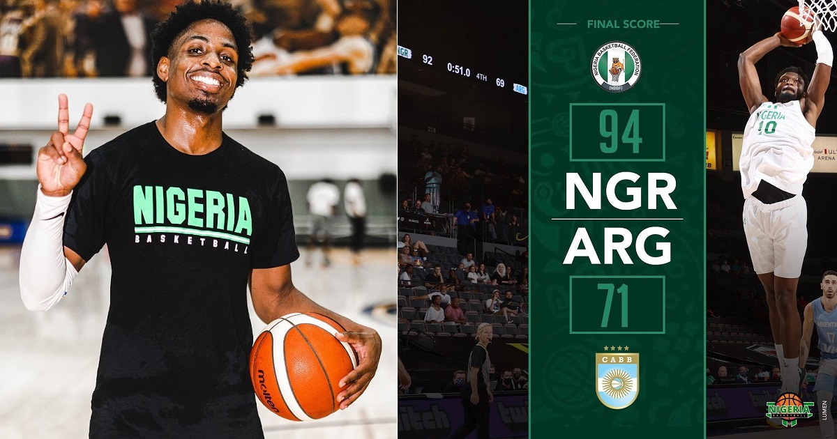 TeamNigeria beats Argentina 94-71 ahead of the Olympics