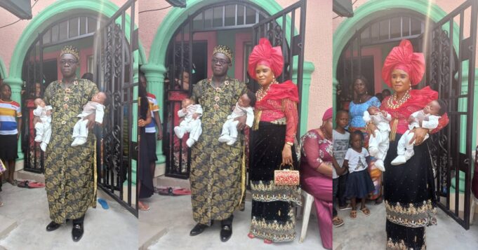 Nigerian couple welcome