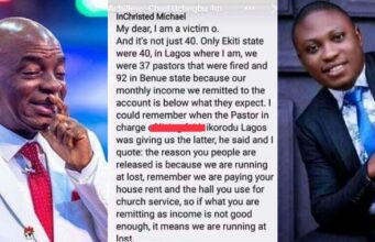 Another alleged Winners Chapel pastor claims