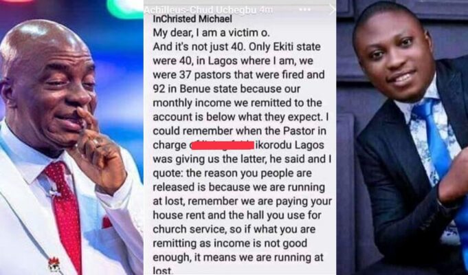 Another alleged Winners Chapel pastor claims