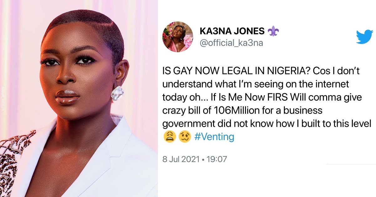 “Is Gay now legal in Nigeria ?” – BBN’s Ka3na seemingly shades Bobrisky as she rants about her tax obligations
