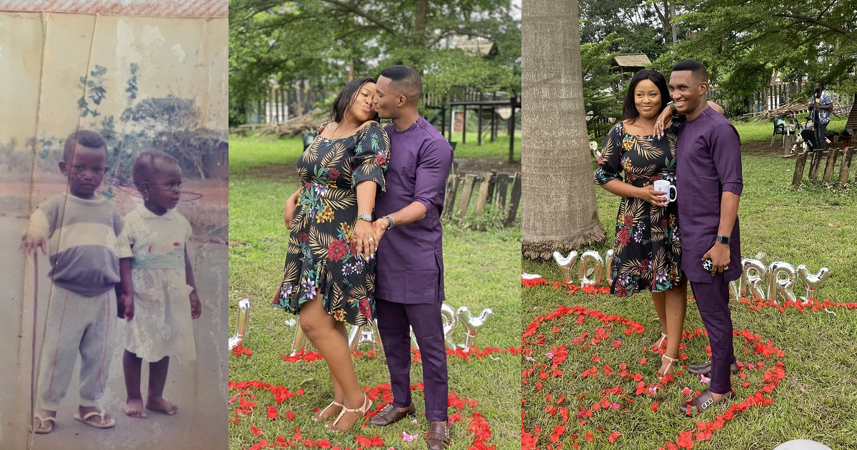 Beautiful couple who have known each other since they were kids are now engaged to be married (Photos)