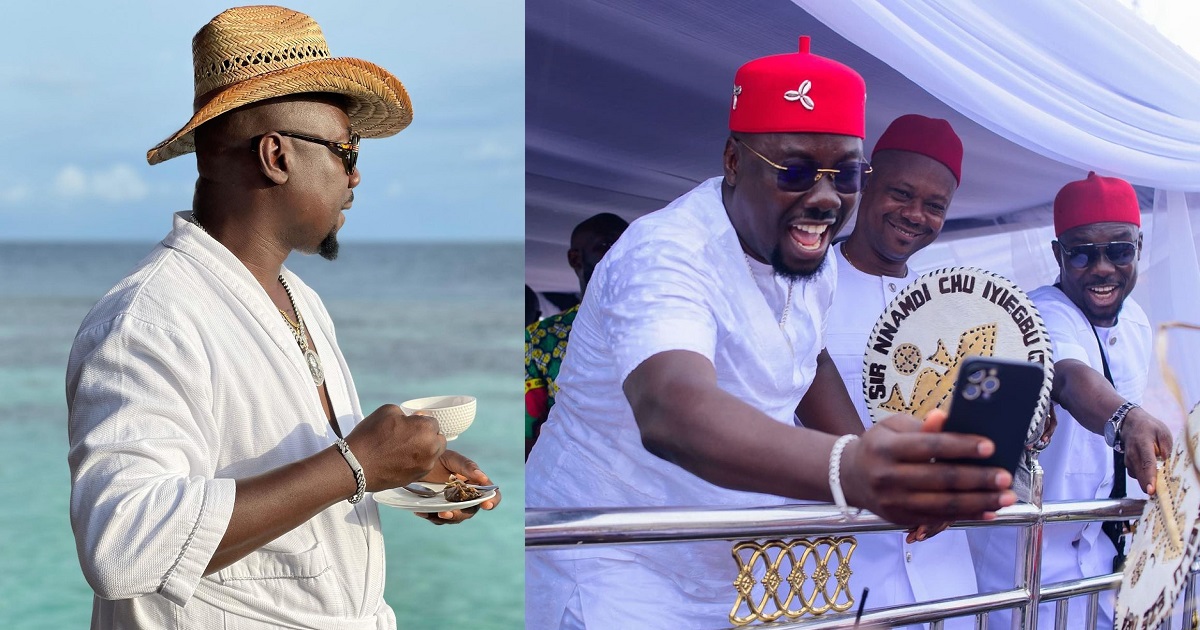 “I am the last of the males” – Billionaire, Obi Cubana writes as he shows off his brothers