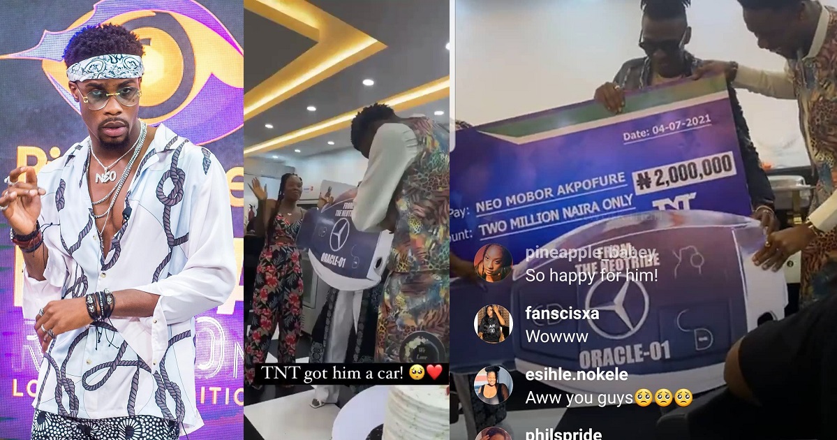 Neo’s fans gift him a Mercedes Benz and 2million naira for his Birthday (Video)