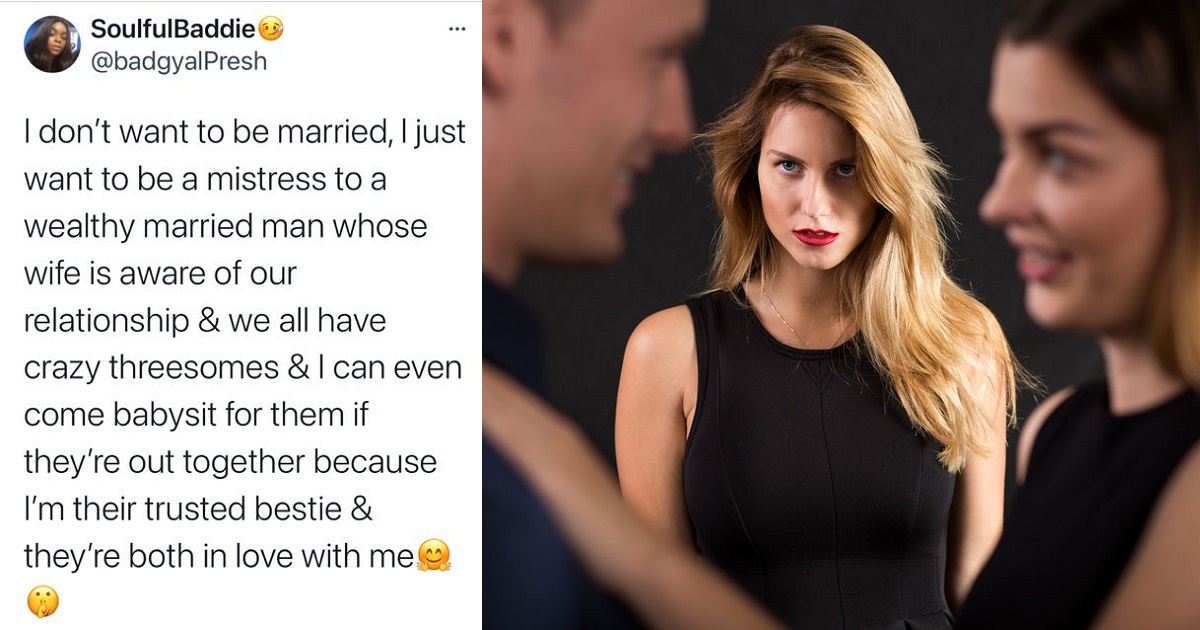 “I just want to be a mistress to a wealthy married man” – Young Nigerian lady writes