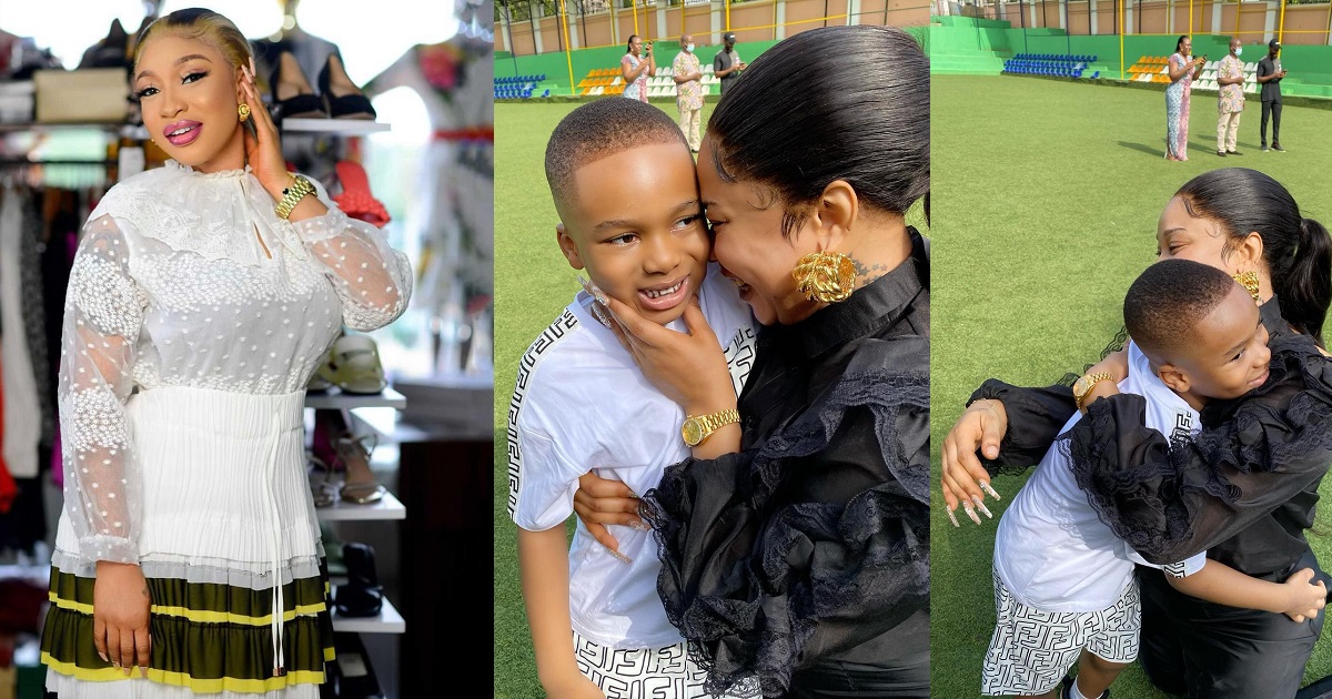 “I’m raising a son that your daughter will be safe with” – Tonto Dikeh