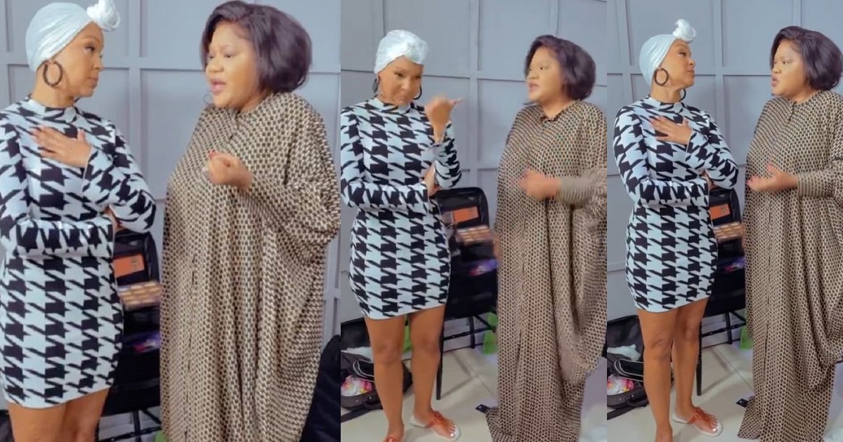 “Nigerian men are the best, they don’t cheat” – Actress, Toyin Abraham tells her American counterpart, LisaRaye McCoy (video)