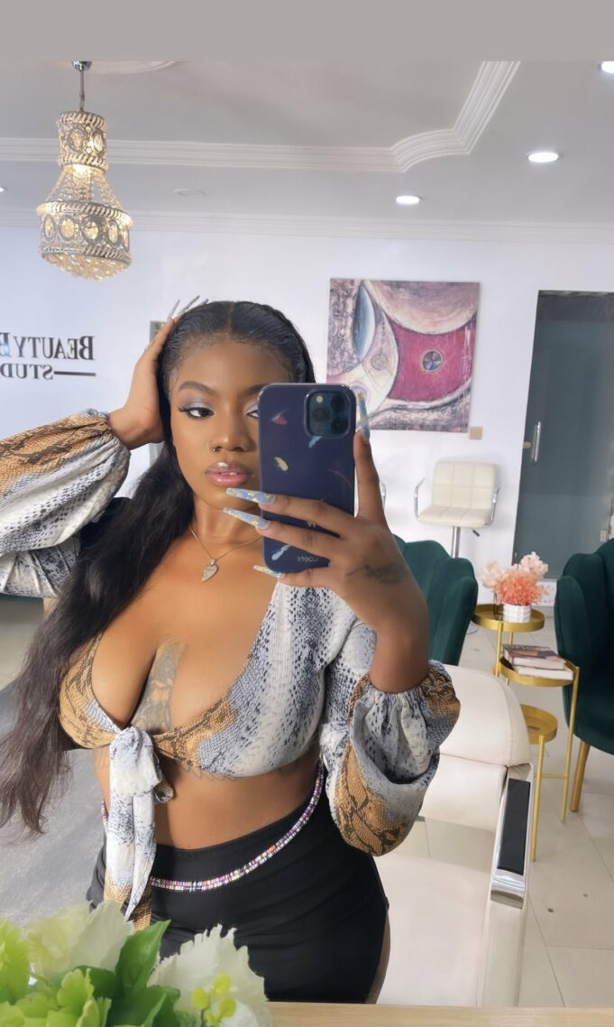 BBNaija Angel falling