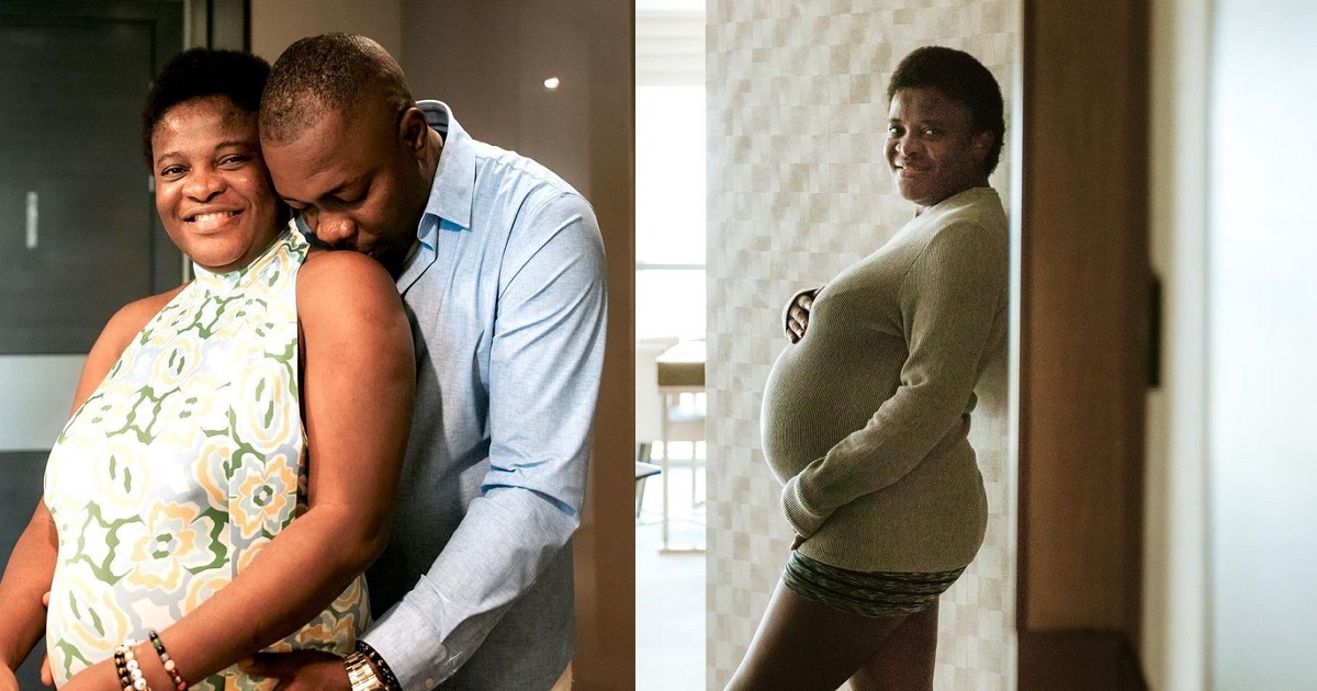 Media personality, Angela Nwosu, and her husband, Soundmind, welcome baby girl