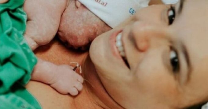 Newborn baby pictured