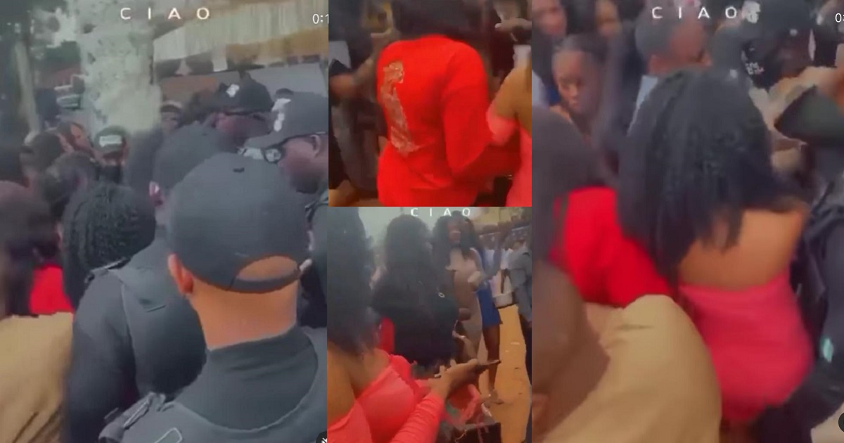 ‘Uninvited slay queens’ bounced out of Obi Cubana’s mum’s burial (video)