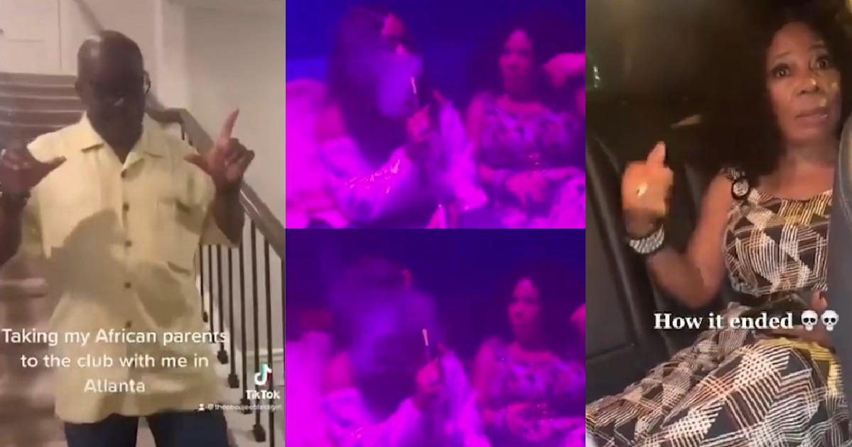 Lady takes her parents clubbing (Watch how it ended)